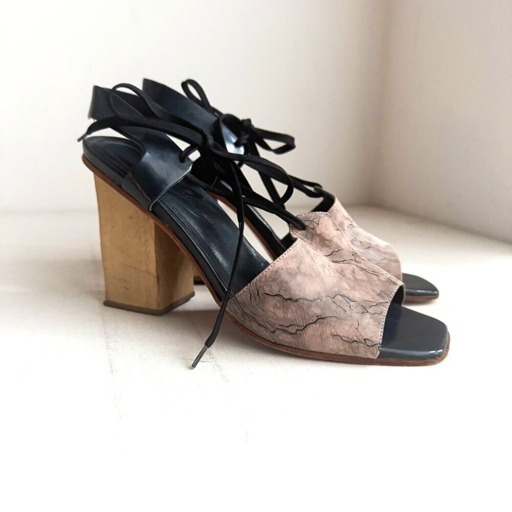 Rachel Comey Melrose Sandals w Wood Heel 7